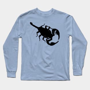 Scorpion Dark Outline Drawing Long Sleeve T-Shirt